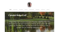 Desktop Screenshot of colonialridgegolf.com