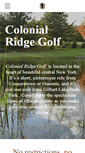 Mobile Screenshot of colonialridgegolf.com