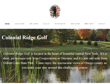 Tablet Screenshot of colonialridgegolf.com